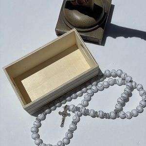 Sports Rosary, Catholic necklace, tennis rosary